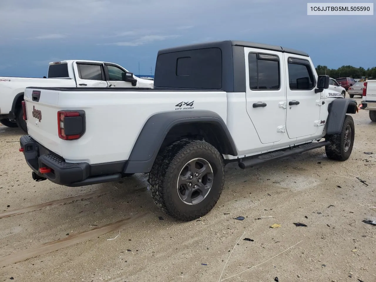 2021 Jeep Gladiator Rubicon VIN: 1C6JJTBG5ML505590 Lot: 73324014