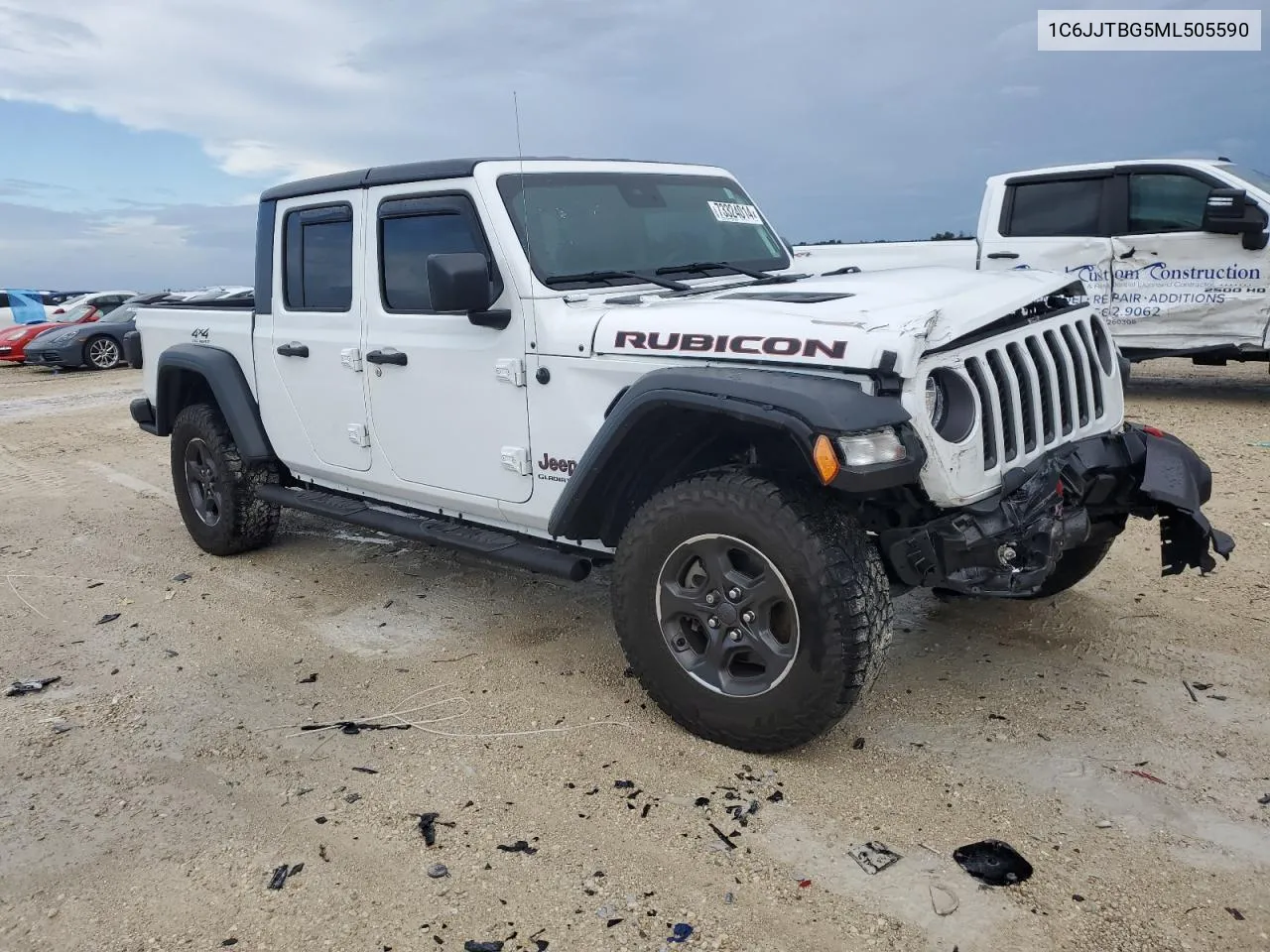 2021 Jeep Gladiator Rubicon VIN: 1C6JJTBG5ML505590 Lot: 73324014