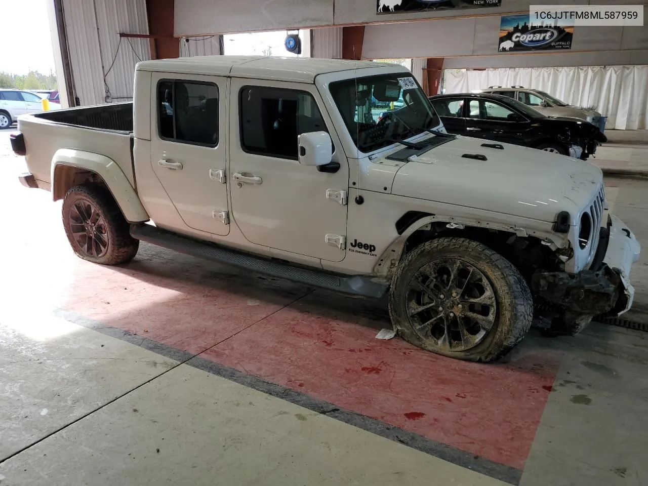 2021 Jeep Gladiator Overland VIN: 1C6JJTFM8ML587959 Lot: 73401964