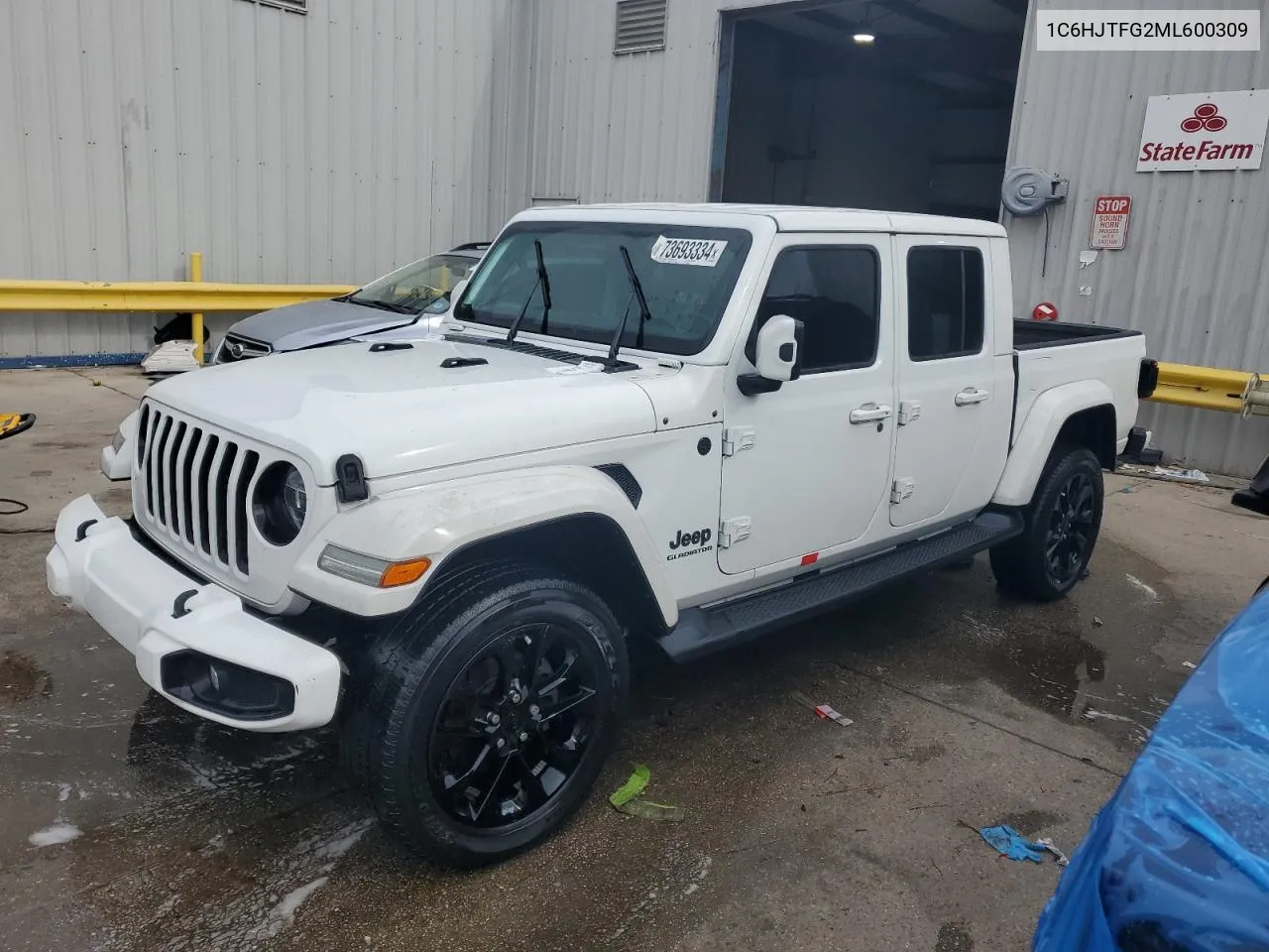 2021 Jeep Gladiator Overland VIN: 1C6HJTFG2ML600309 Lot: 73693334