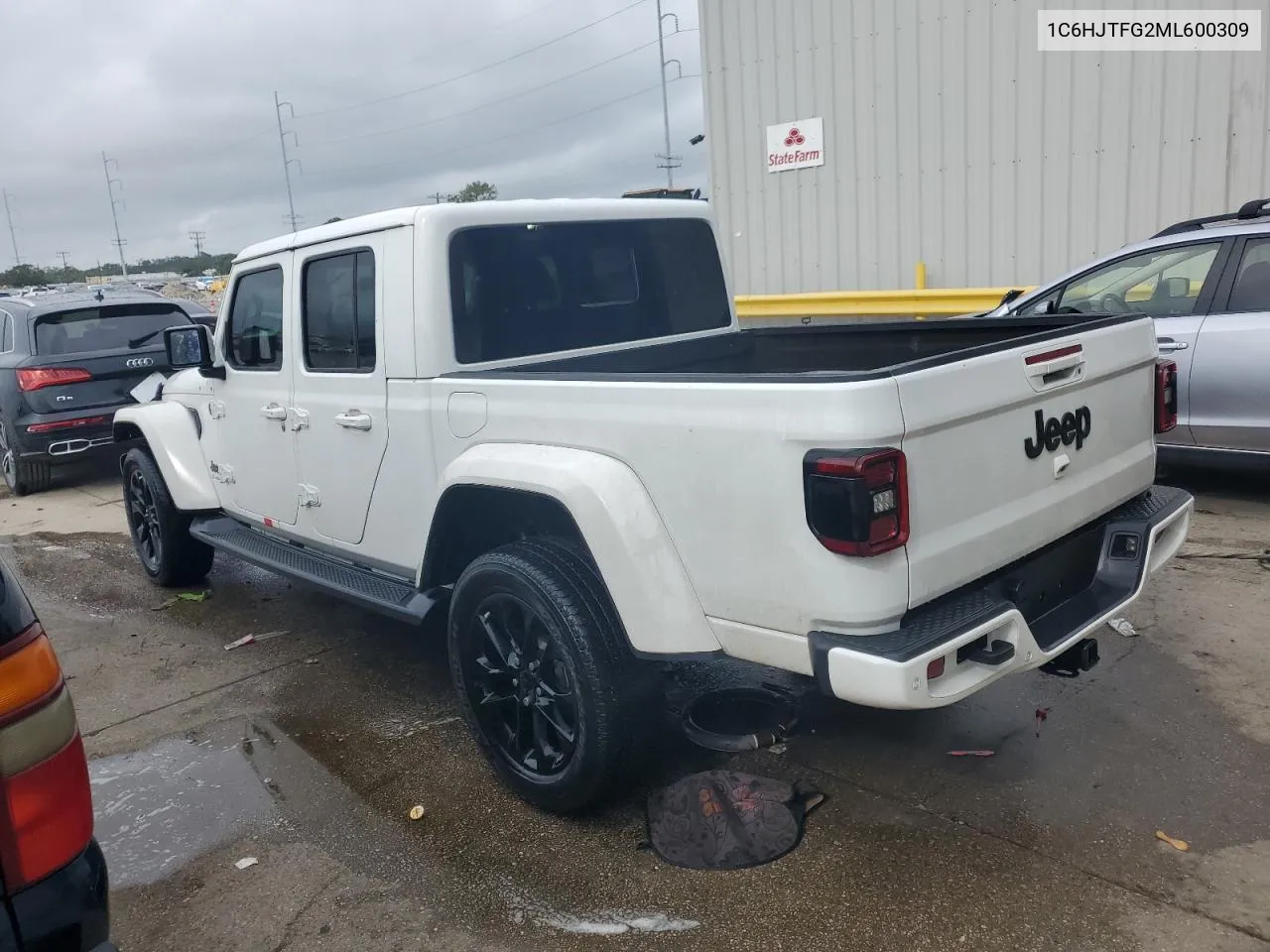 2021 Jeep Gladiator Overland VIN: 1C6HJTFG2ML600309 Lot: 73693334