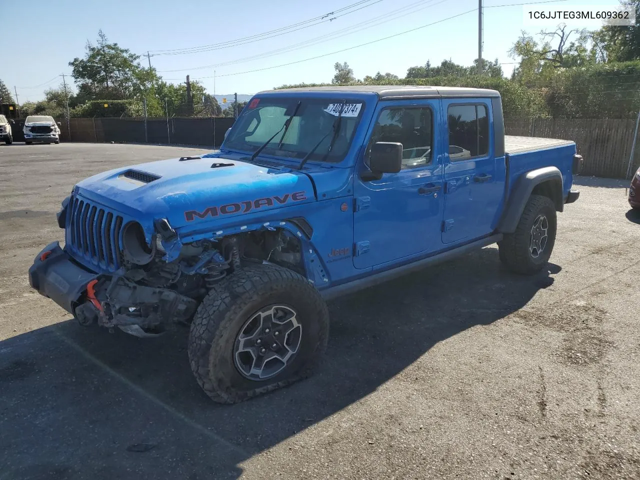 2021 Jeep Gladiator Mojave VIN: 1C6JJTEG3ML609362 Lot: 74037374