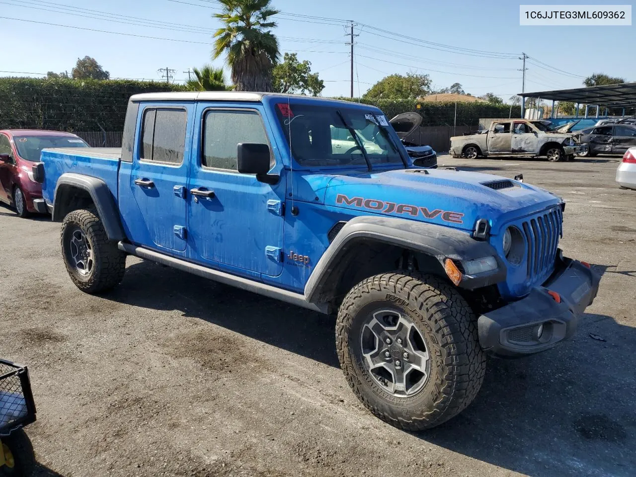 2021 Jeep Gladiator Mojave VIN: 1C6JJTEG3ML609362 Lot: 74037374