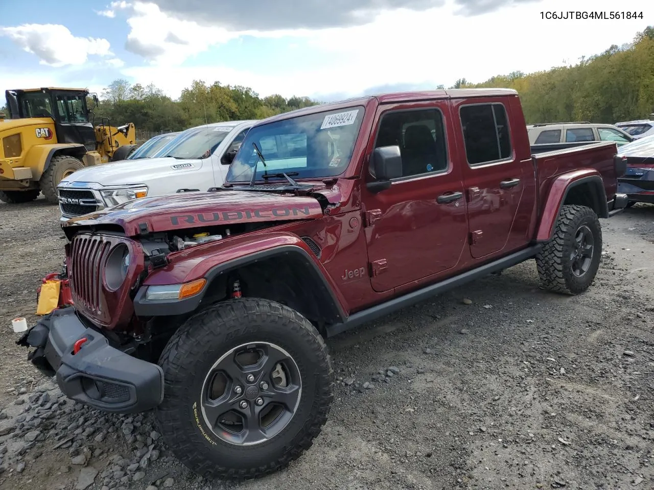 2021 Jeep Gladiator Rubicon VIN: 1C6JJTBG4ML561844 Lot: 74069924