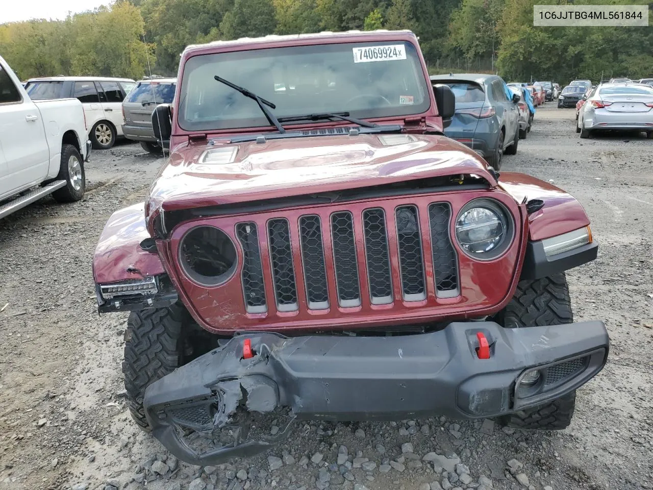 2021 Jeep Gladiator Rubicon VIN: 1C6JJTBG4ML561844 Lot: 74069924