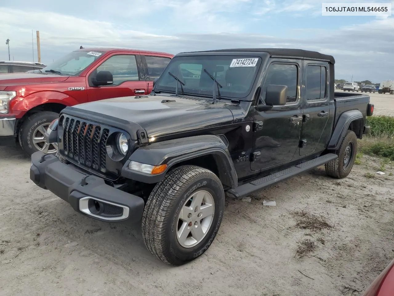 2021 Jeep Gladiator Sport VIN: 1C6JJTAG1ML546655 Lot: 74142724