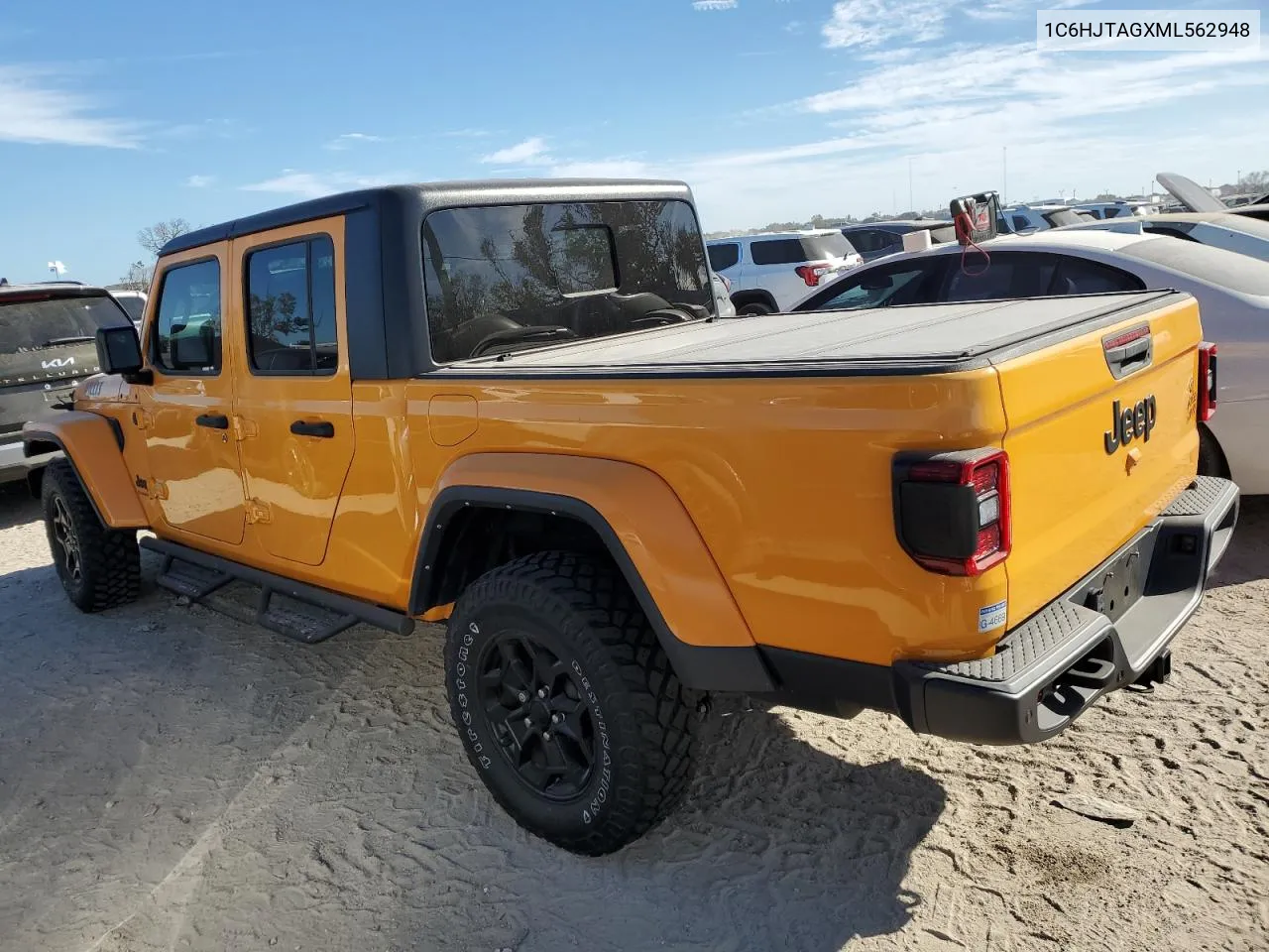 2021 Jeep Gladiator Sport VIN: 1C6HJTAGXML562948 Lot: 74243774