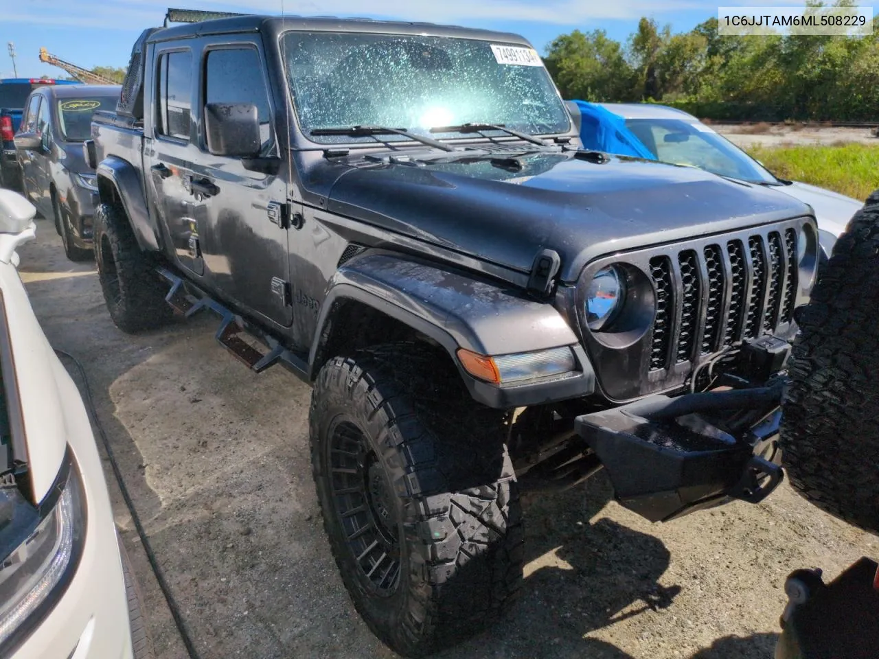 2021 Jeep Gladiator Sport VIN: 1C6JJTAM6ML508229 Lot: 74991134