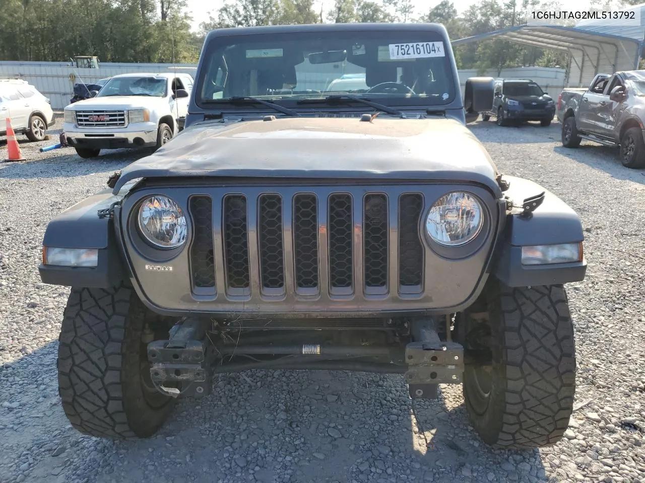 2021 Jeep Gladiator Sport VIN: 1C6HJTAG2ML513792 Lot: 75216104