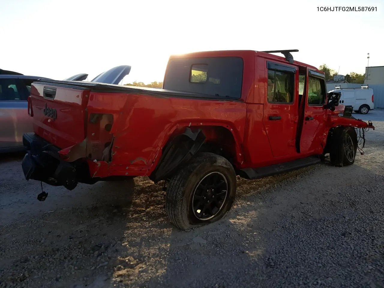 2021 Jeep Gladiator Overland VIN: 1C6HJTFG2ML587691 Lot: 75345364