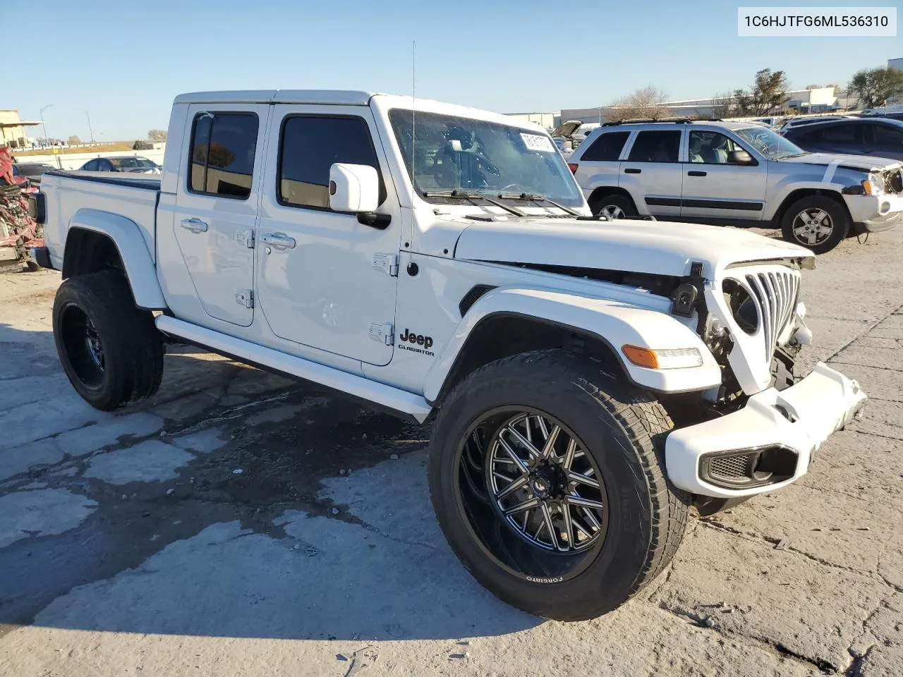 2021 Jeep Gladiator Overland VIN: 1C6HJTFG6ML536310 Lot: 76161773