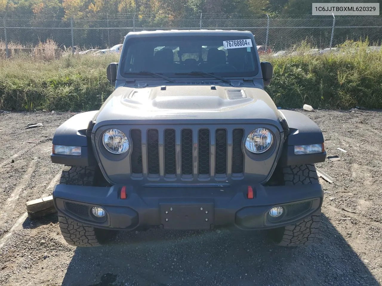 2021 Jeep Gladiator Rubicon VIN: 1C6JJTBGXML620329 Lot: 76768804