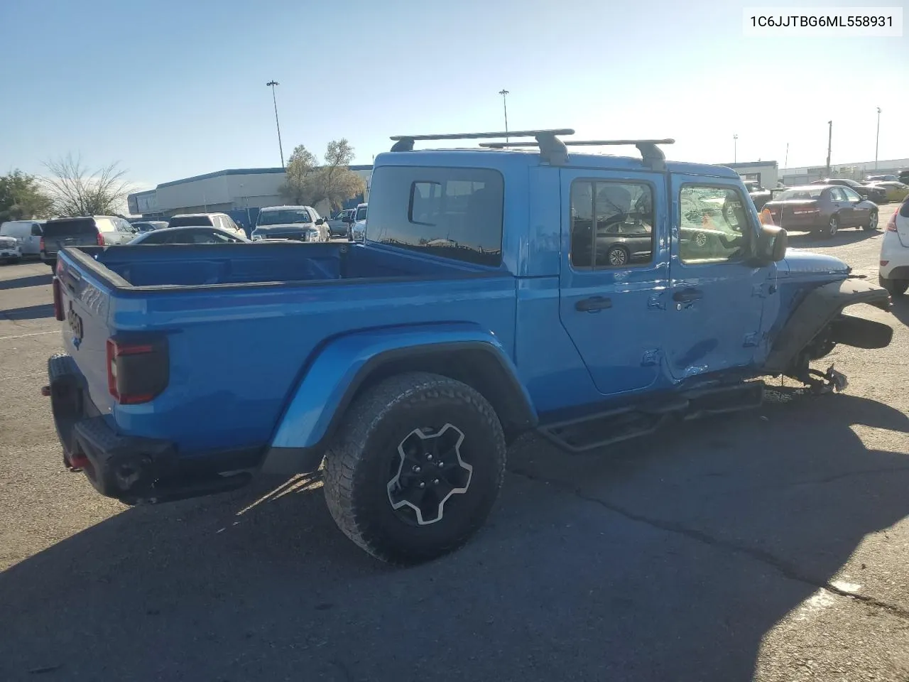 2021 Jeep Gladiator Rubicon VIN: 1C6JJTBG6ML558931 Lot: 77025954