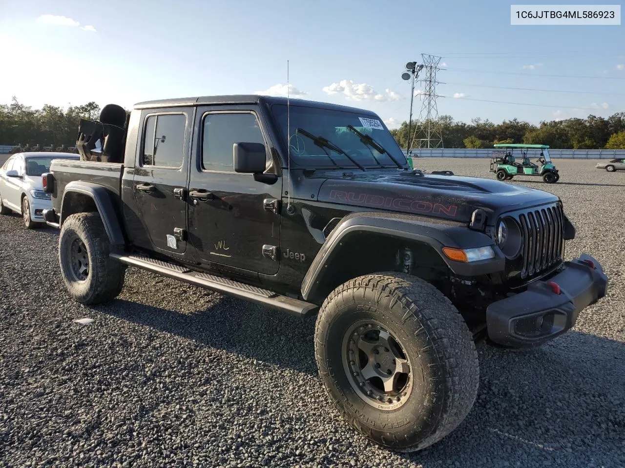 2021 Jeep Gladiator Rubicon VIN: 1C6JJTBG4ML586923 Lot: 77585264