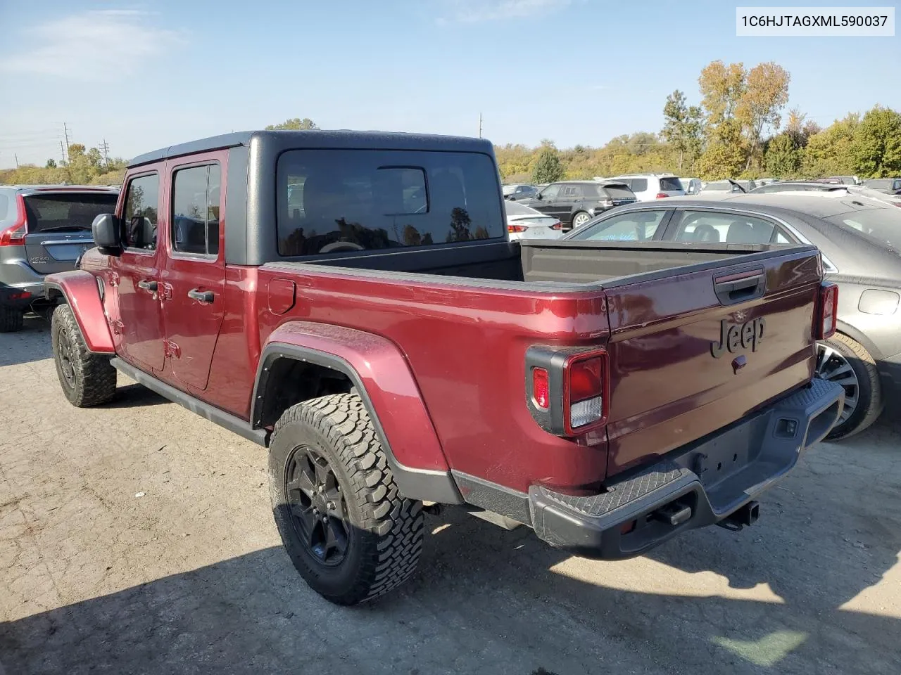 2021 Jeep Gladiator Sport VIN: 1C6HJTAGXML590037 Lot: 77771864