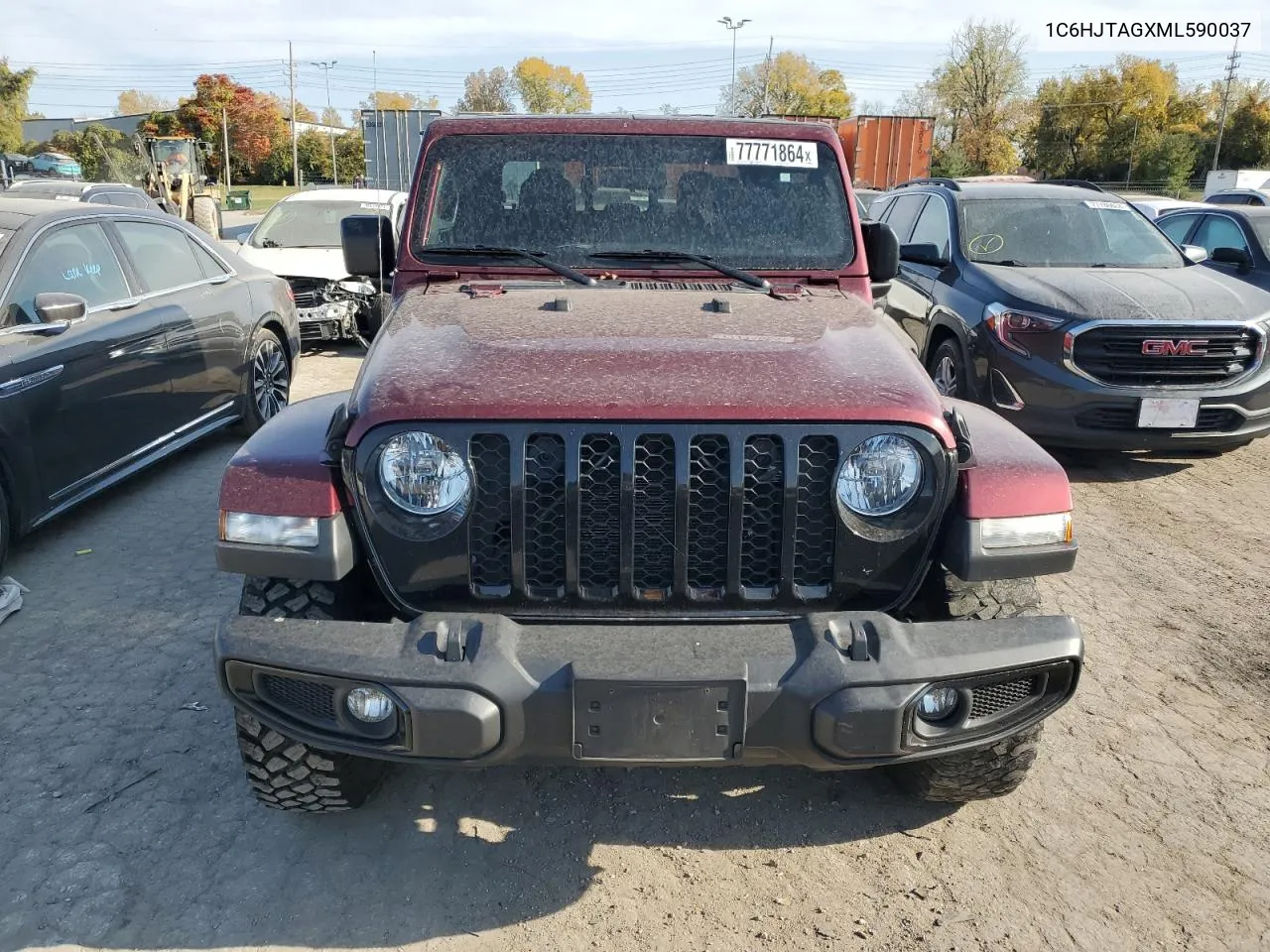 2021 Jeep Gladiator Sport VIN: 1C6HJTAGXML590037 Lot: 77771864