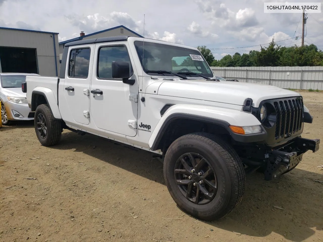 2022 Jeep Gladiator Sport VIN: 1C6HJTAG4NL170422 Lot: 58223524