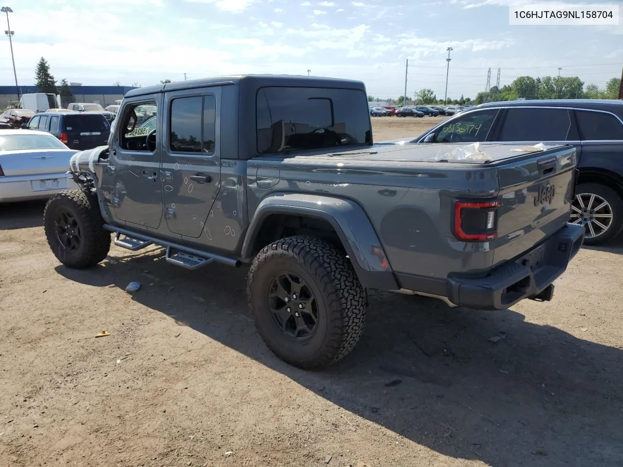 2022 Jeep Gladiator Sport VIN: 1C6HJTAG9NL158704 Lot: 58249214