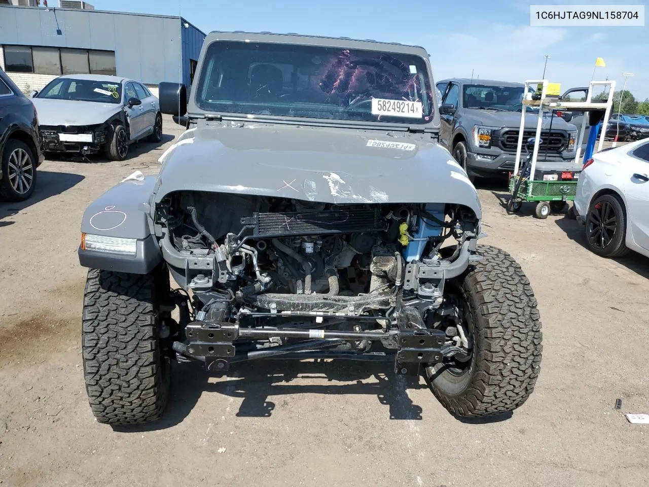 2022 Jeep Gladiator Sport VIN: 1C6HJTAG9NL158704 Lot: 58249214