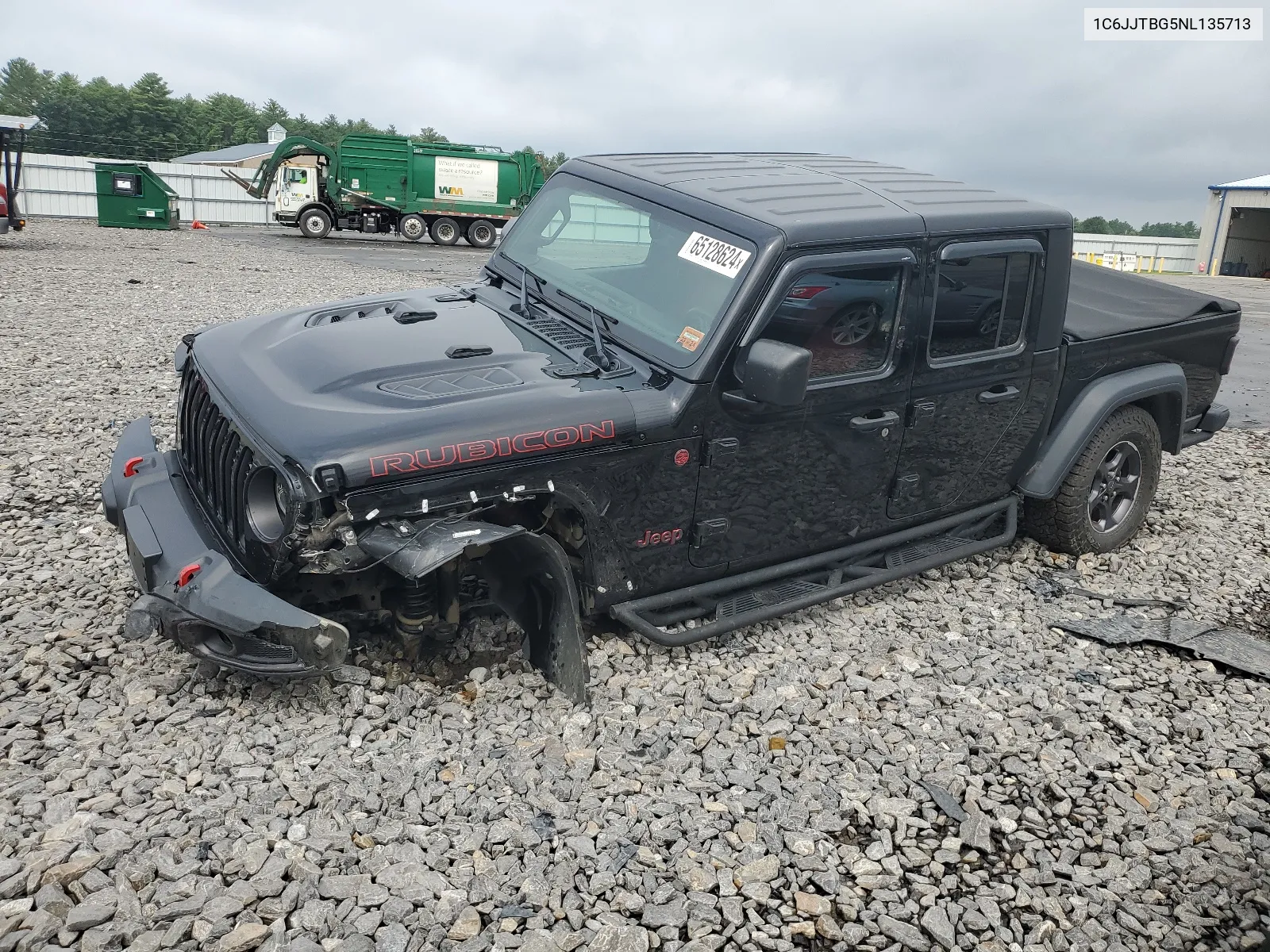 2022 Jeep Gladiator Rubicon VIN: 1C6JJTBG5NL135713 Lot: 65128624