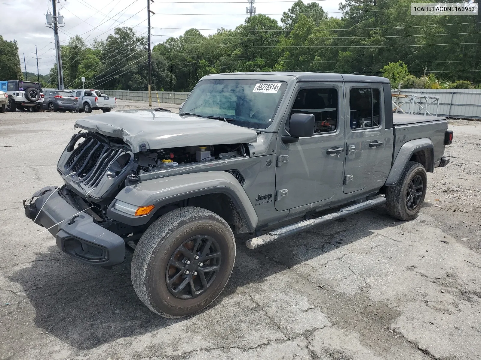 2022 Jeep Gladiator Sport VIN: 1C6HJTAG0NL163953 Lot: 66278914