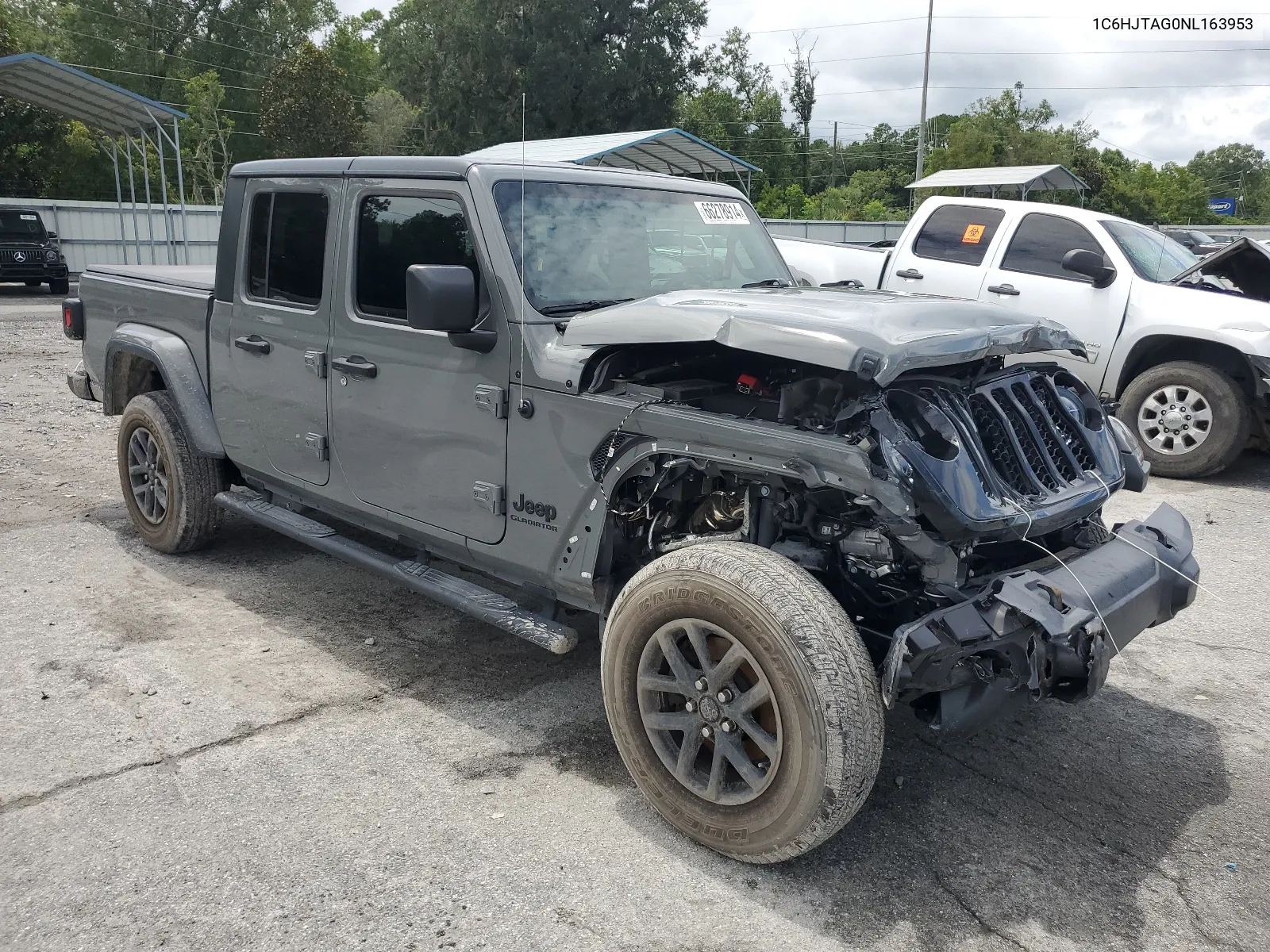 2022 Jeep Gladiator Sport VIN: 1C6HJTAG0NL163953 Lot: 66278914