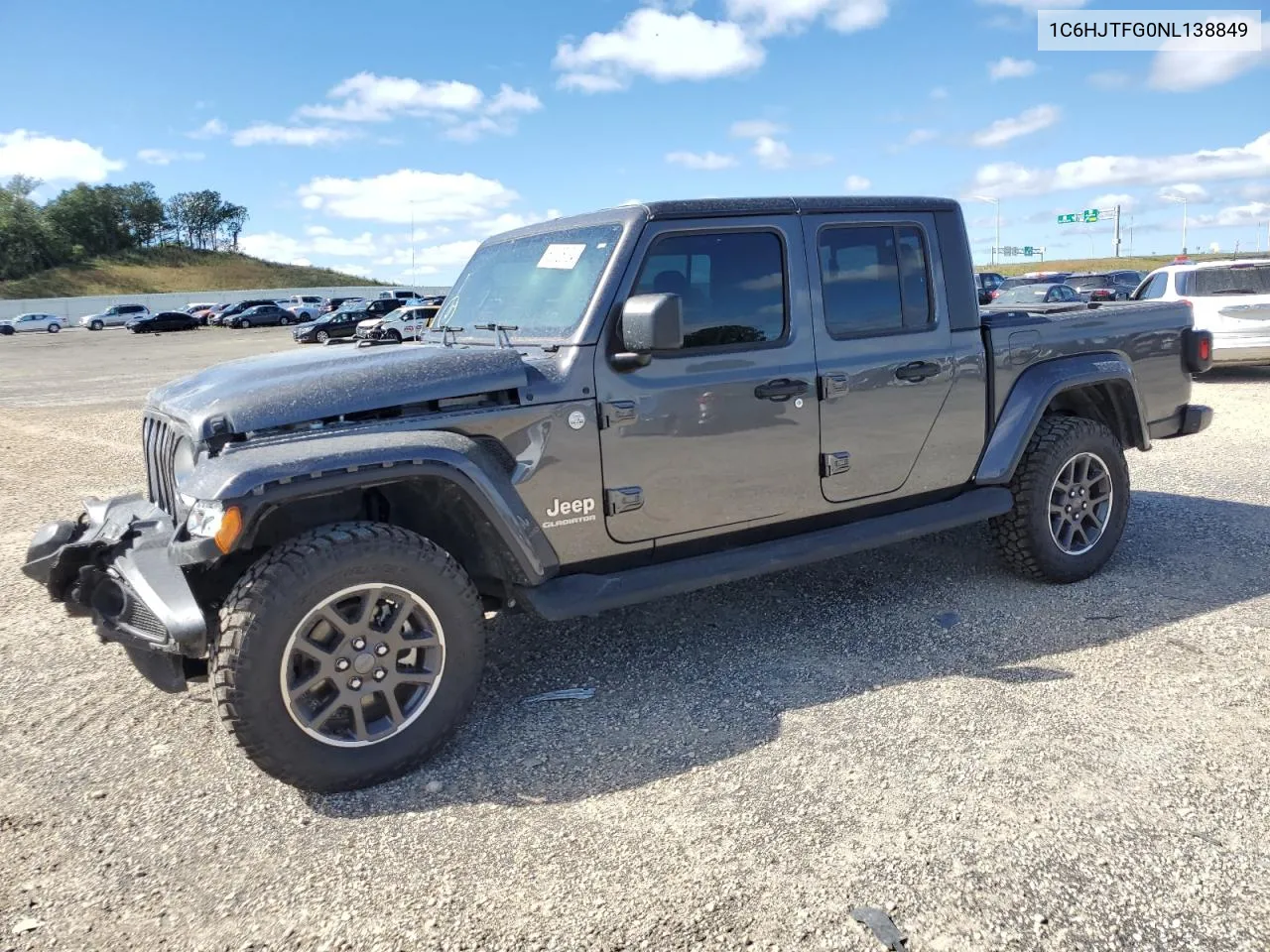 1C6HJTFG0NL138849 2022 Jeep Gladiator Overland