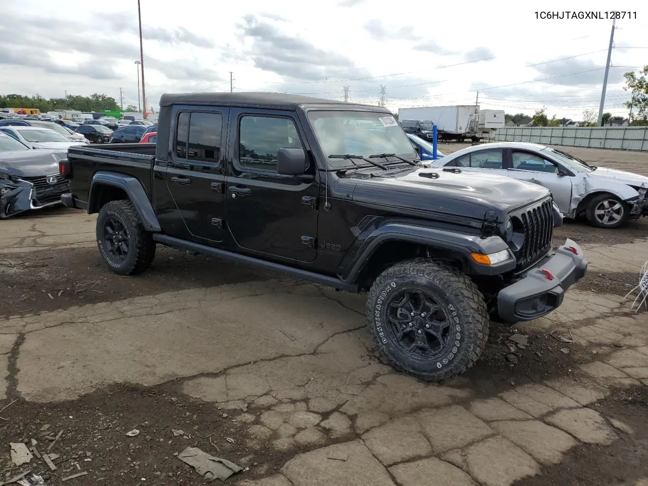 2022 Jeep Gladiator Sport VIN: 1C6HJTAGXNL128711 Lot: 70312284