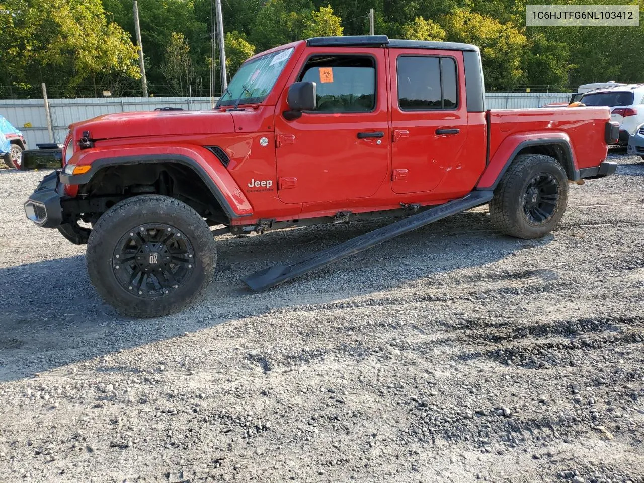 2022 Jeep Gladiator Overland VIN: 1C6HJTFG6NL103412 Lot: 70449954