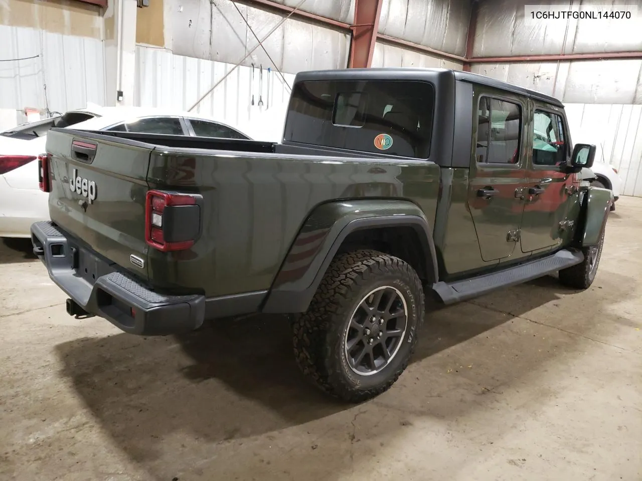 2022 Jeep Gladiator Overland VIN: 1C6HJTFG0NL144070 Lot: 70472744