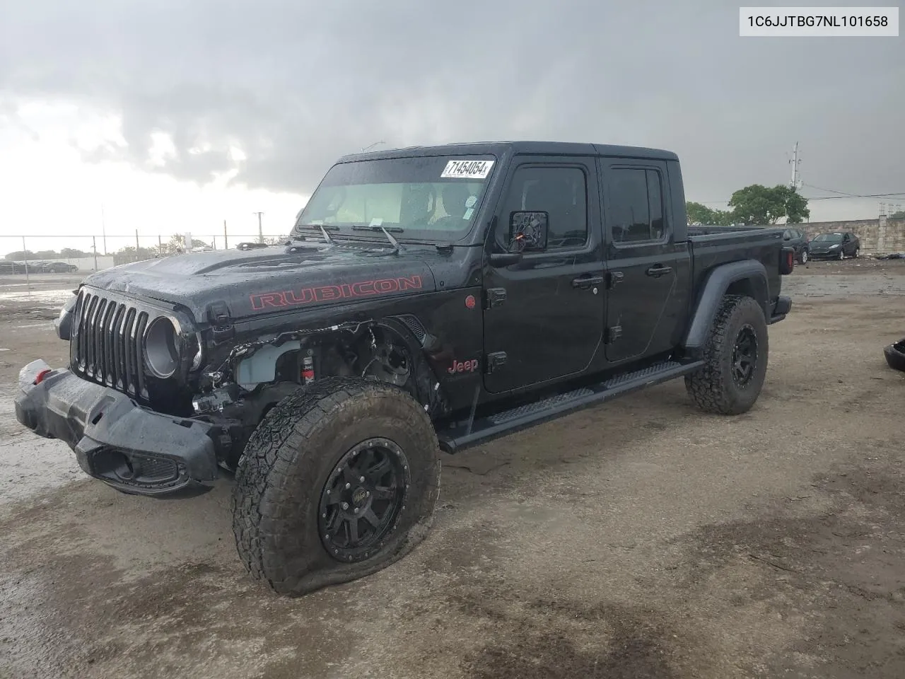 2022 Jeep Gladiator Rubicon VIN: 1C6JJTBG7NL101658 Lot: 71454054