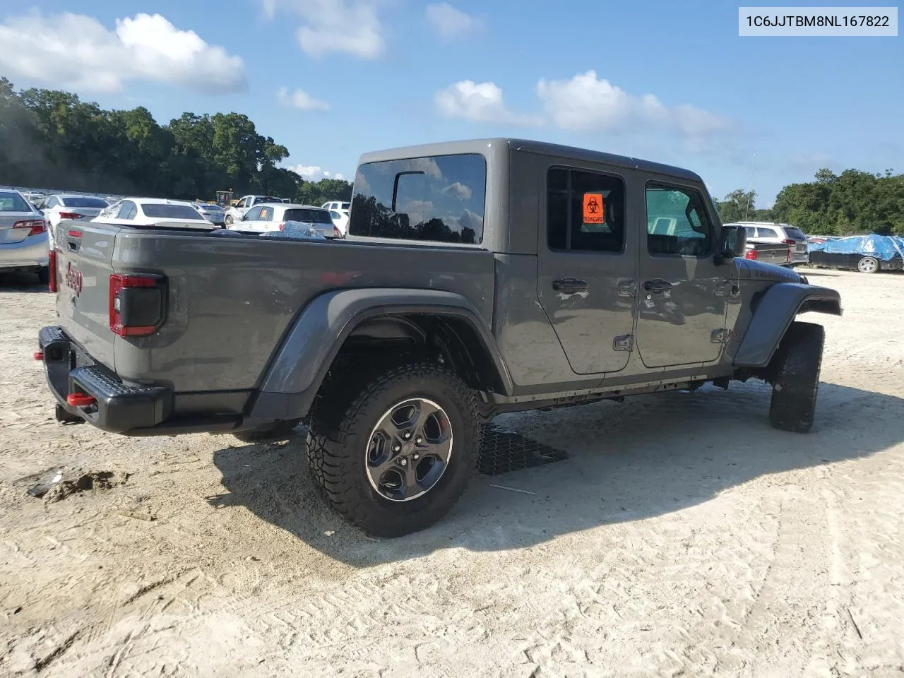 2022 Jeep Gladiator Rubicon VIN: 1C6JJTBM8NL167822 Lot: 71544024