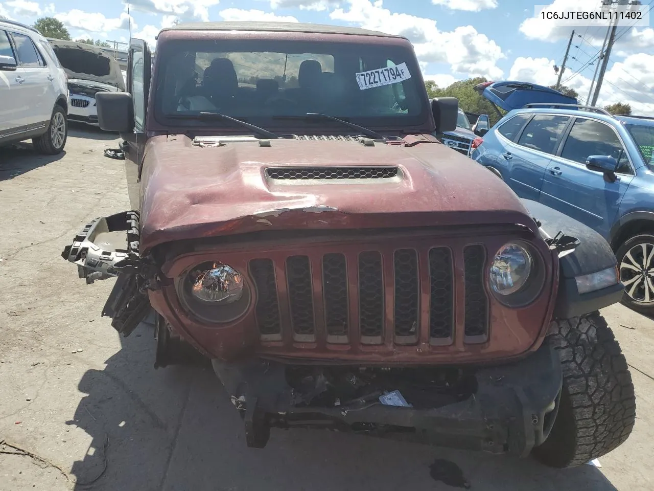 2022 Jeep Gladiator Mojave VIN: 1C6JJTEG6NL111402 Lot: 72271794