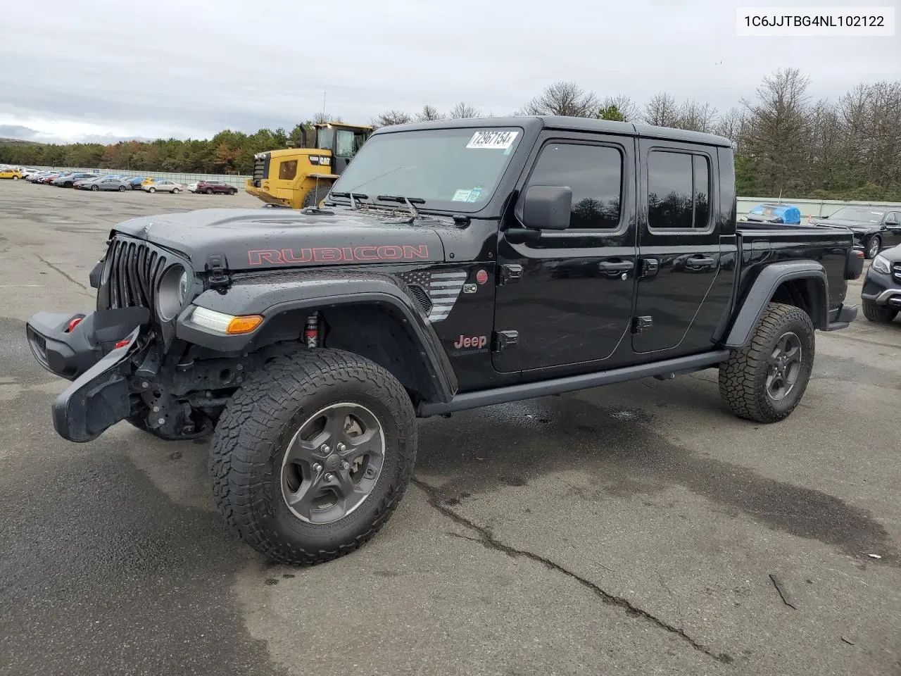 2022 Jeep Gladiator Rubicon VIN: 1C6JJTBG4NL102122 Lot: 72967154