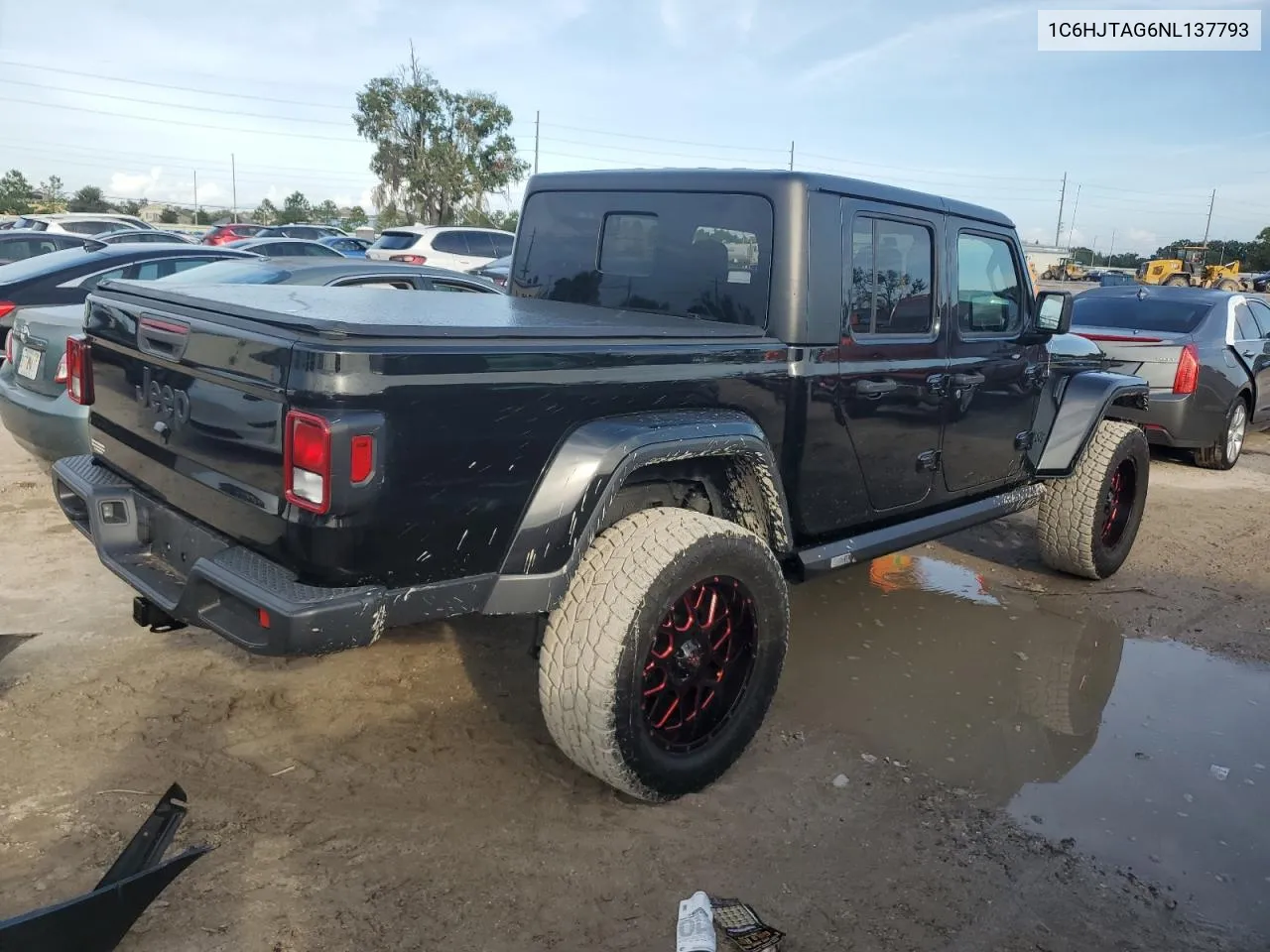 2022 Jeep Gladiator Sport VIN: 1C6HJTAG6NL137793 Lot: 73663504