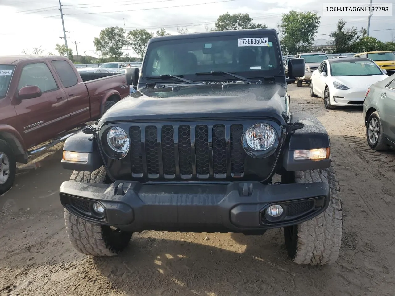 2022 Jeep Gladiator Sport VIN: 1C6HJTAG6NL137793 Lot: 73663504