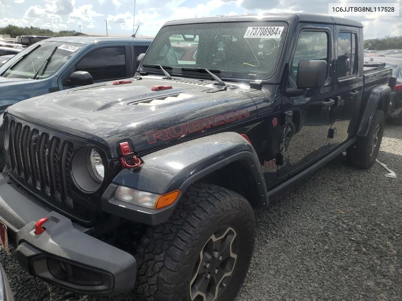 2022 Jeep Gladiator Rubicon VIN: 1C6JJTBG8NL117528 Lot: 73708984