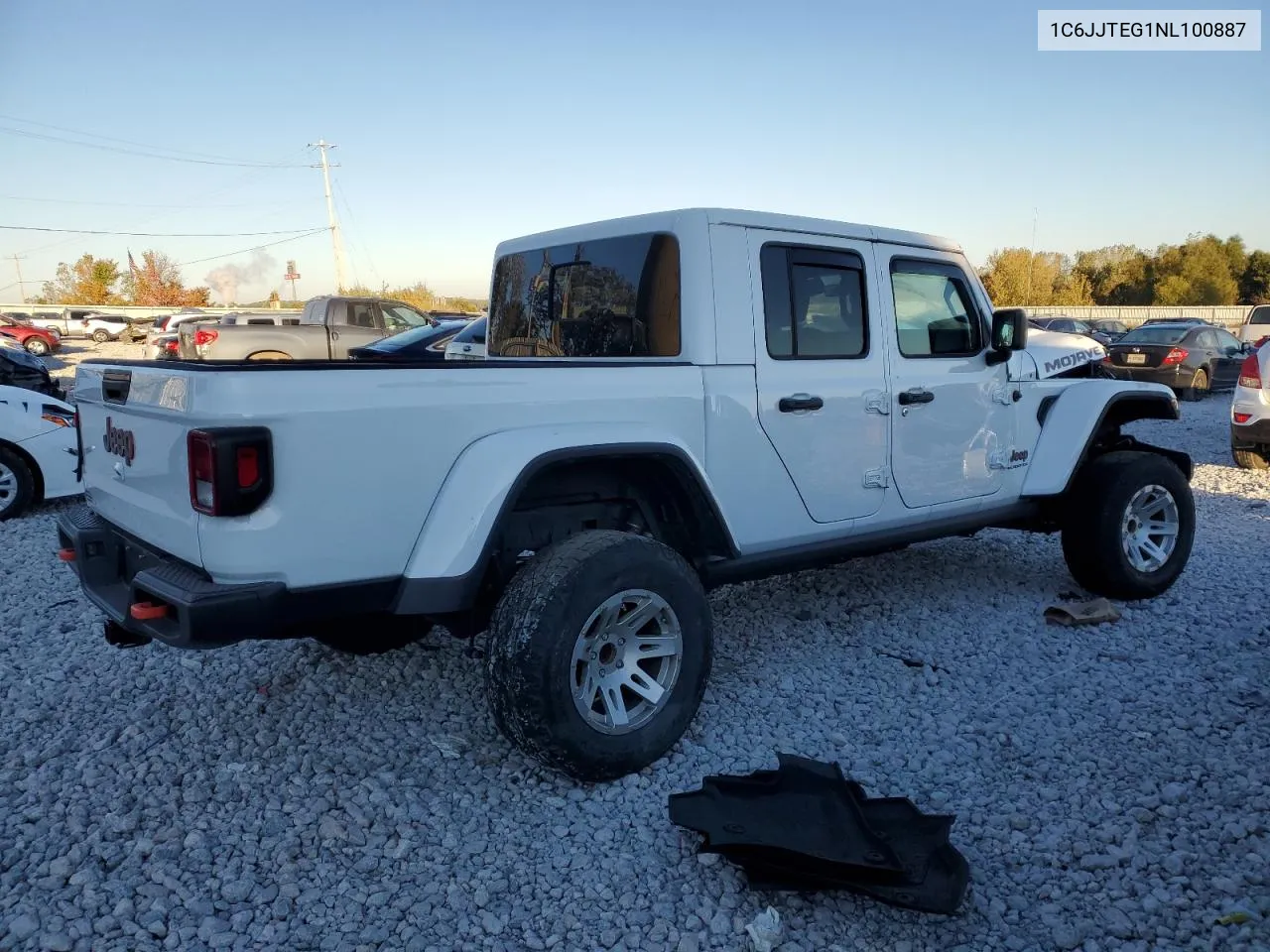 2022 Jeep Gladiator Mojave VIN: 1C6JJTEG1NL100887 Lot: 74312874