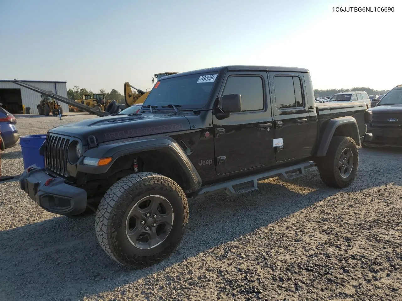 2022 Jeep Gladiator Rubicon VIN: 1C6JJTBG6NL106690 Lot: 74349764