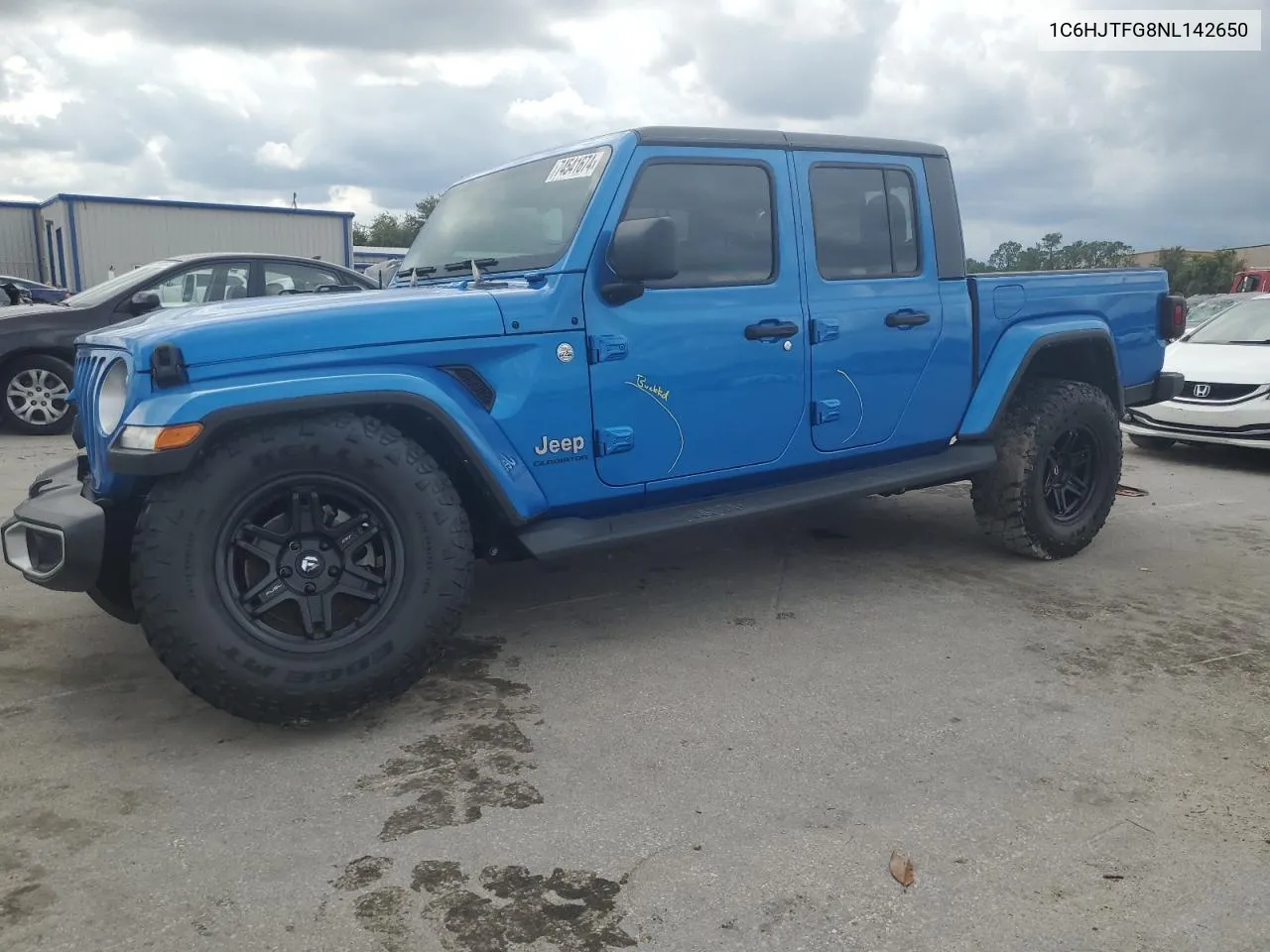 2022 Jeep Gladiator Overland VIN: 1C6HJTFG8NL142650 Lot: 74541674