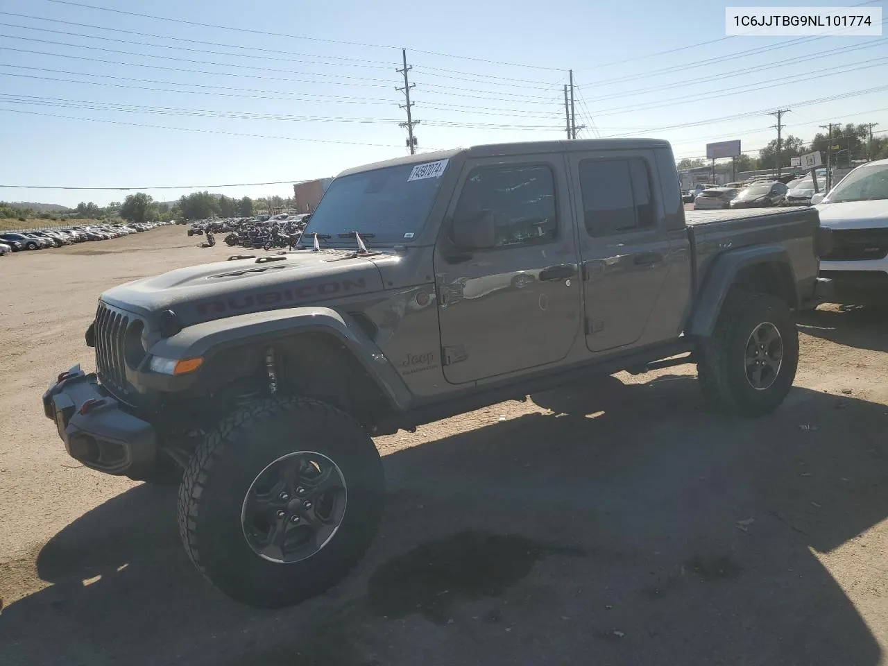 2022 Jeep Gladiator Rubicon VIN: 1C6JJTBG9NL101774 Lot: 74597074