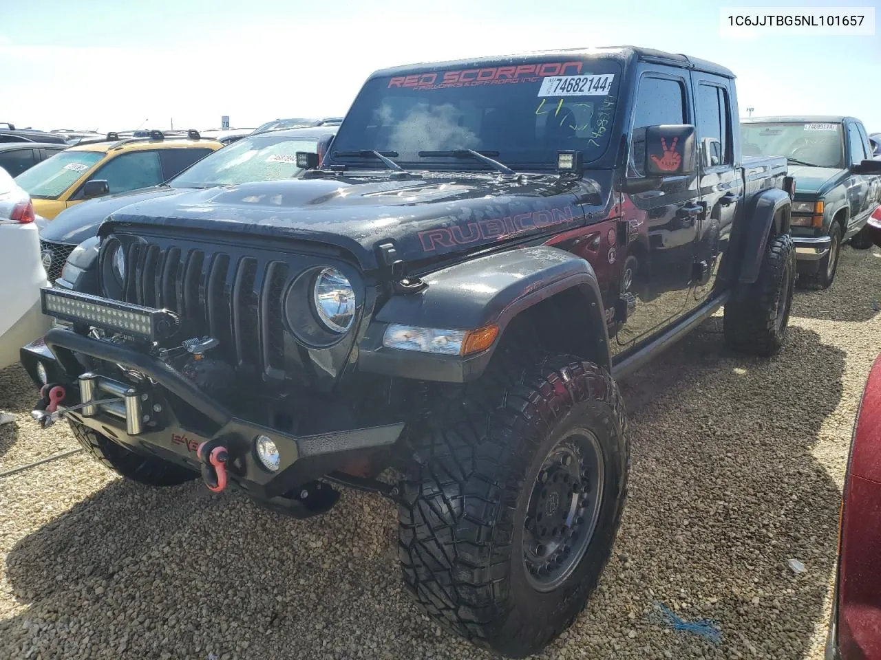 2022 Jeep Gladiator Rubicon VIN: 1C6JJTBG5NL101657 Lot: 74682144