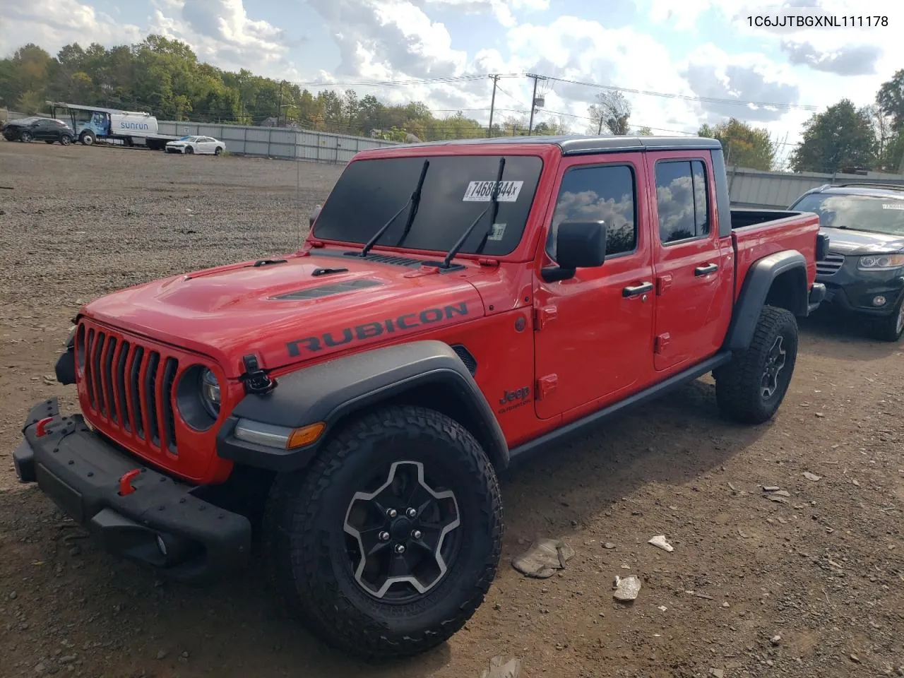 2022 Jeep Gladiator Rubicon VIN: 1C6JJTBGXNL111178 Lot: 74686344