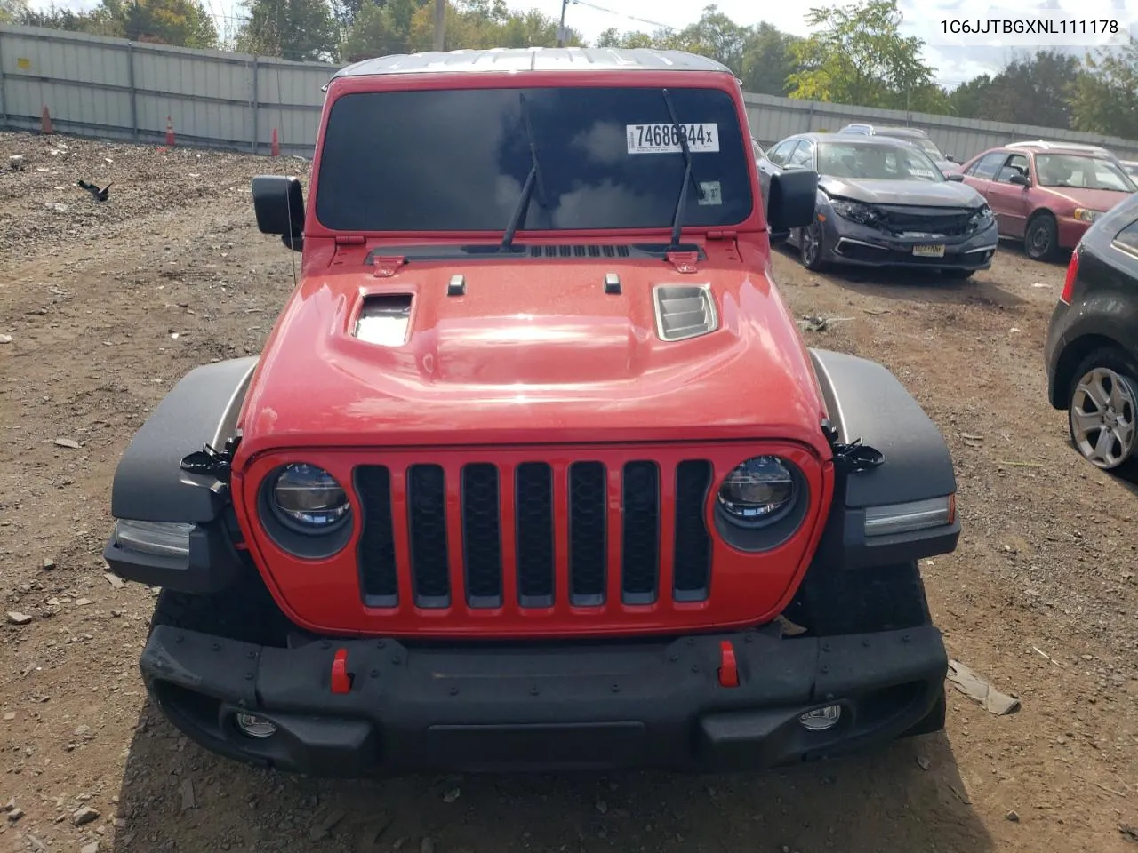 2022 Jeep Gladiator Rubicon VIN: 1C6JJTBGXNL111178 Lot: 74686344