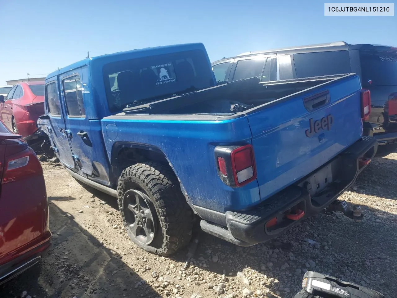 2022 Jeep Gladiator Rubicon VIN: 1C6JJTBG4NL151210 Lot: 75117154