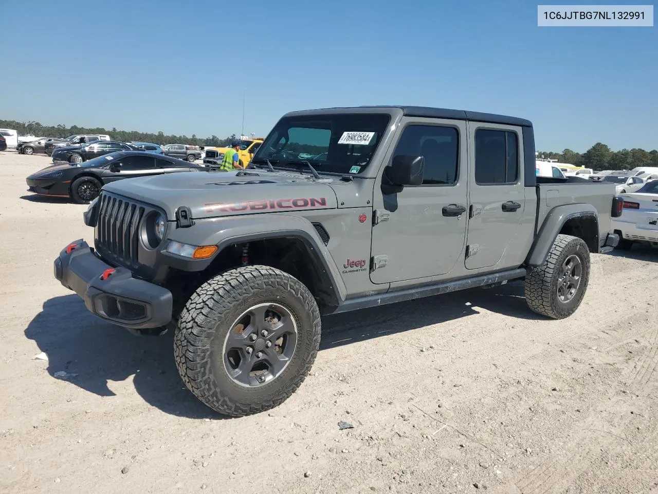 2022 Jeep Gladiator Rubicon VIN: 1C6JJTBG7NL132991 Lot: 76983584