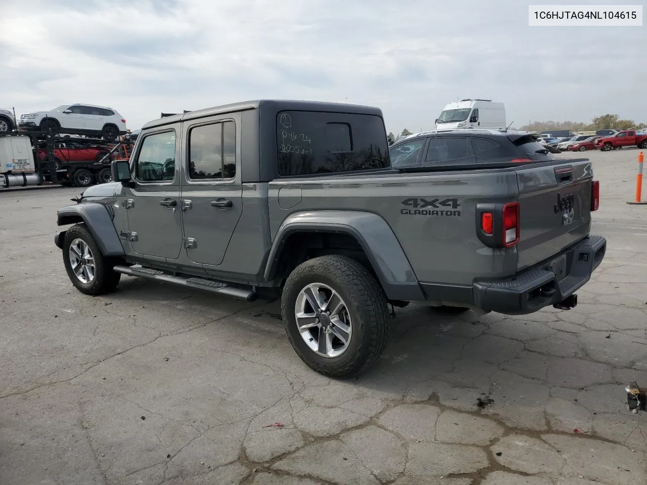 2022 Jeep Gladiator Sport VIN: 1C6HJTAG4NL104615 Lot: 78065504