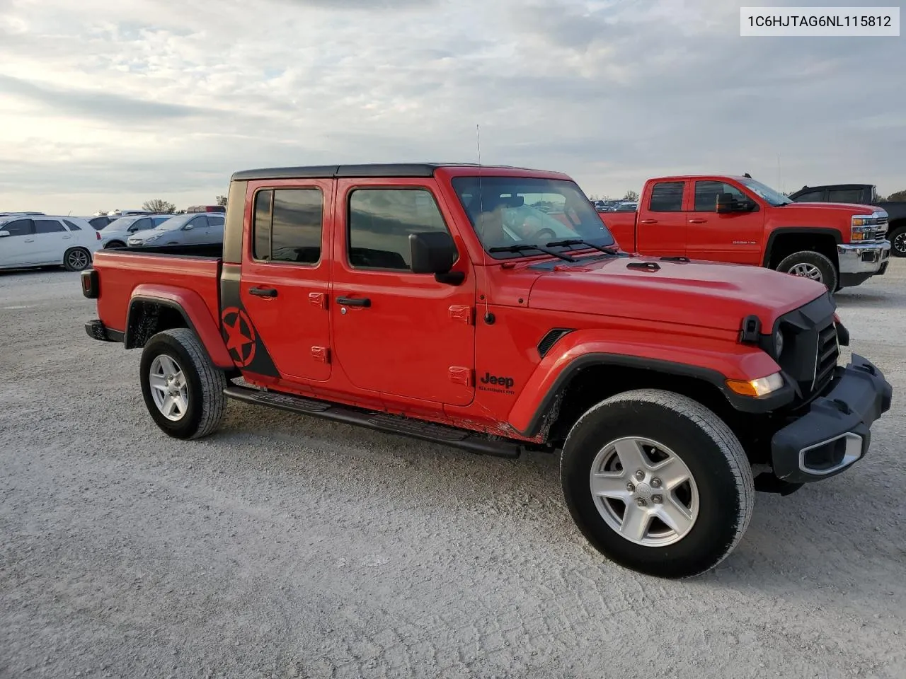 2022 Jeep Gladiator Sport VIN: 1C6HJTAG6NL115812 Lot: 78072244