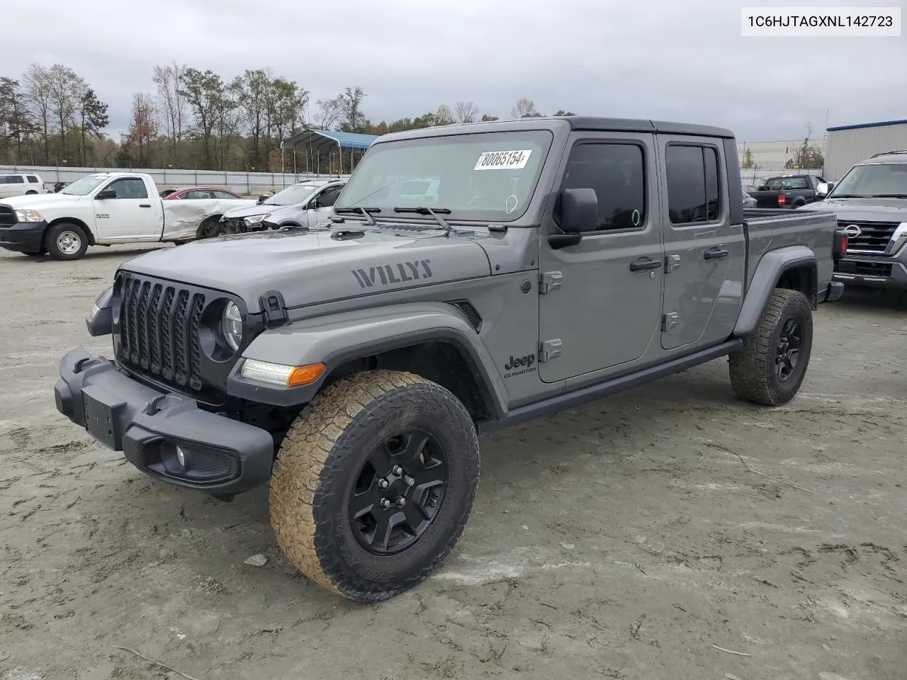 2022 Jeep Gladiator Sport VIN: 1C6HJTAGXNL142723 Lot: 80065154