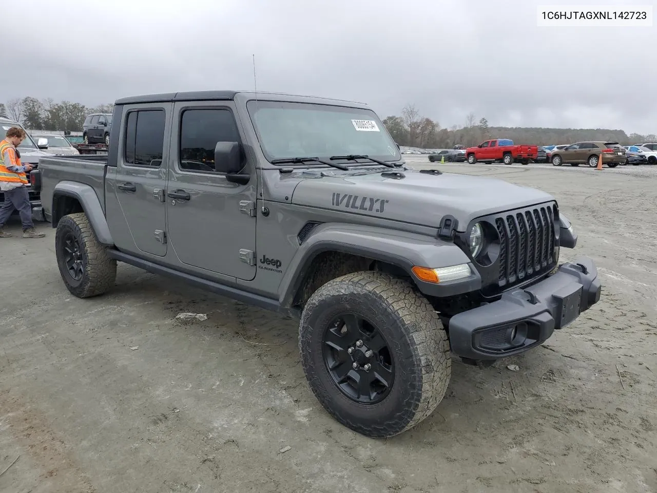 2022 Jeep Gladiator Sport VIN: 1C6HJTAGXNL142723 Lot: 80065154